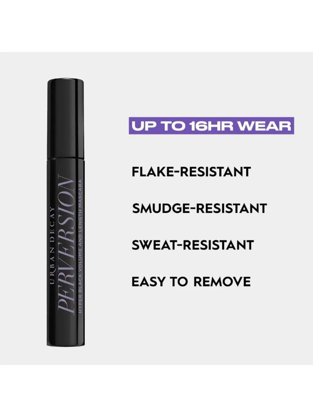 Volumizing Black Mascara - Lengthening, Smudge-Resistant, Flake-Free, 16HR Wear